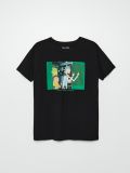 Oversize tričko Rick and Morty - černý - CROPP - small1