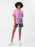 Tričko oversized Rick and Morty - pastelově růžová - CROPP - small2