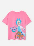 Tričko oversized Rick and Morty - pastelově růžová - CROPP - small4