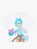 Koszulka oversize z nadrukiem Rick and Morty - biały - CROPP - small3