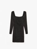 Rochie cu fir metalic - negru - CROPP - small6