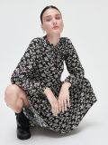 Rochie maxi înflorată - negru - CROPP - small1