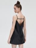 Sukienka z imitacji skóry - czarny - CROPP - small3