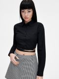 Cămașă cu șnur decorativ - negru - CROPP - small3