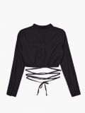 Cămașă cu șnur decorativ - negru - CROPP - small8