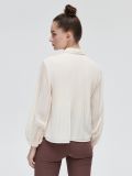 Koszula z plisami - kremowy - CROPP - small3