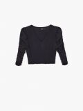 Bluzka z dekoltem V - czarny - CROPP - small4