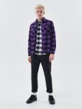 Camicia a quadri - viola - CROPP - small1