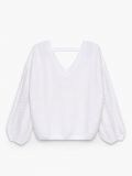 Pulover cu decolteu în V - alb - CROPP - small4
