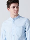 Hemd mit Stehkragen - Hellblau - CROPP - small1