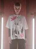 T-shirt bianca con stampa Arcane - Bianco - CROPP - small5