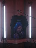 Schwarzes T-Shirt mit Aufdruck Arcane - Schwarz - CROPP - small4