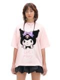 Футболка з аплікацією Kuromi - пастельний рожевий - CROPP - small1