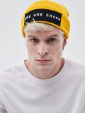 Căciulă cu inscripție - galben - CROPP - small1