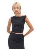 Czarny top - czarny - CROPP - small1