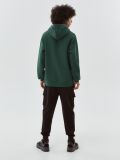 Tmavě zelená mikina s kapucí - tmavě zelená - CROPP - small3