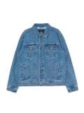 Ciemnoniebieska kurtka jeansowa - granatowy - CROPP - small2