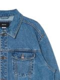 Ciemnoniebieska kurtka jeansowa - granatowy - CROPP - small5