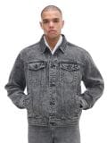 Ciemnoszara kurtka jeansowa - szary - CROPP - small3