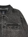 Ciemnoszara kurtka jeansowa - szary - CROPP - small5