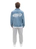 Jeansowa kurtka z nadrukami - niebieski - CROPP - small4