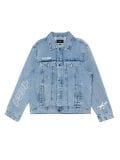 Jeansowa kurtka z nadrukami - niebieski - CROPP - small2