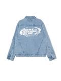 Jeansowa kurtka z nadrukami - niebieski - CROPP - small6