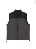 Pikowana szaro-czarna kamizelka - czarny - CROPP - small1