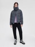 Piumino puffer con effetto olografico - viola scuro - CROPP - small2