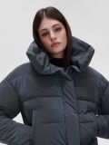 Piumino puffer con effetto olografico - viola scuro - CROPP - small3