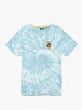 Koszulka tie dye z napisem - niebieski - CROPP - small4