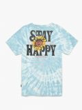 Koszulka tie dye z napisem - niebieski - CROPP - small5