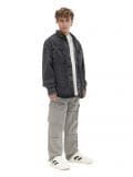 Ciemna jeansowa koszula - szary - CROPP - small1
