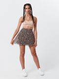 Кроп топ із трикотажу в рубчик - нюдовий - CROPP - small2