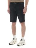 Jeansowe szorty regular z efektem sprania - czarny - CROPP - small2