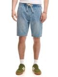 Niebieskie jeansowe szorty jogger - niebieski - CROPP - small1