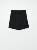 Pantaloni scurți cu pliuri în talie - negru - CROPP - small4