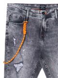Szare jeansy skinny z rozdarciami - jasny szary - CROPP - small2