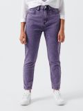 Jeansy mom z wysokim stanem - purpurowy - CROPP - small2