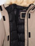 Ocieplana parka z kapturem - kremowy - CROPP - small5