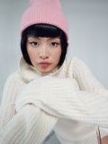 Rib knit beanie - Pink - CROPP - small1