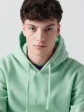 Hanorac cu glugă basic - verde-mentă - CROPP - small1