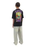 Tricou cu imprimeu SpongeBob - negru - CROPP - small1
