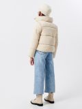 Pikowana kurtka puffer - kremowy - CROPP - small3