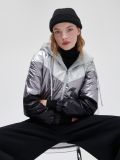 Geacă lucioasă cu glugă - negru - CROPP - small1