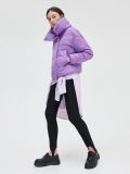Pikowana kurtka puffer - fioletowy - CROPP - small2
