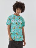 Tričko s potiskem Rick and Morty - mátově zelená - CROPP - small1