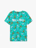 Tričko s potiskem Rick and Morty - mátově zelená - CROPP - small4