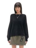Puszysty czarny sweter - czarny - CROPP - small2