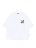 T-shirt z zajęty nicnierobieniem - biały - CROPP - small2